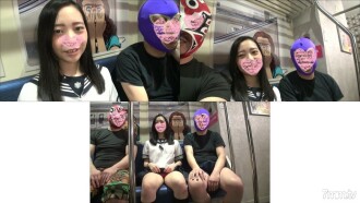 Two-car formation! Runaway Limited Express ❤️ Ojisan Train Departure Progress ❤️❤️ Ang mga pasahero ay nakakabighani J0 ❤️ Punta tayo sa destination pussy station!