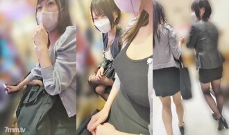 [Pachi Loser Woman] [Negociação Chikan] Yokohama P Store / Shin ◎ Minissaia Peituda Dupla Que Estava Atingindo Ogia
