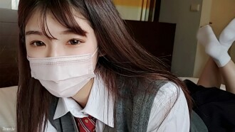 첫 촬영! ! 개수 한정 【무수정】 「선생 부끄럽습니다・・・」 남자친구를 위한 음행수업! 2회 질 내 사정! !